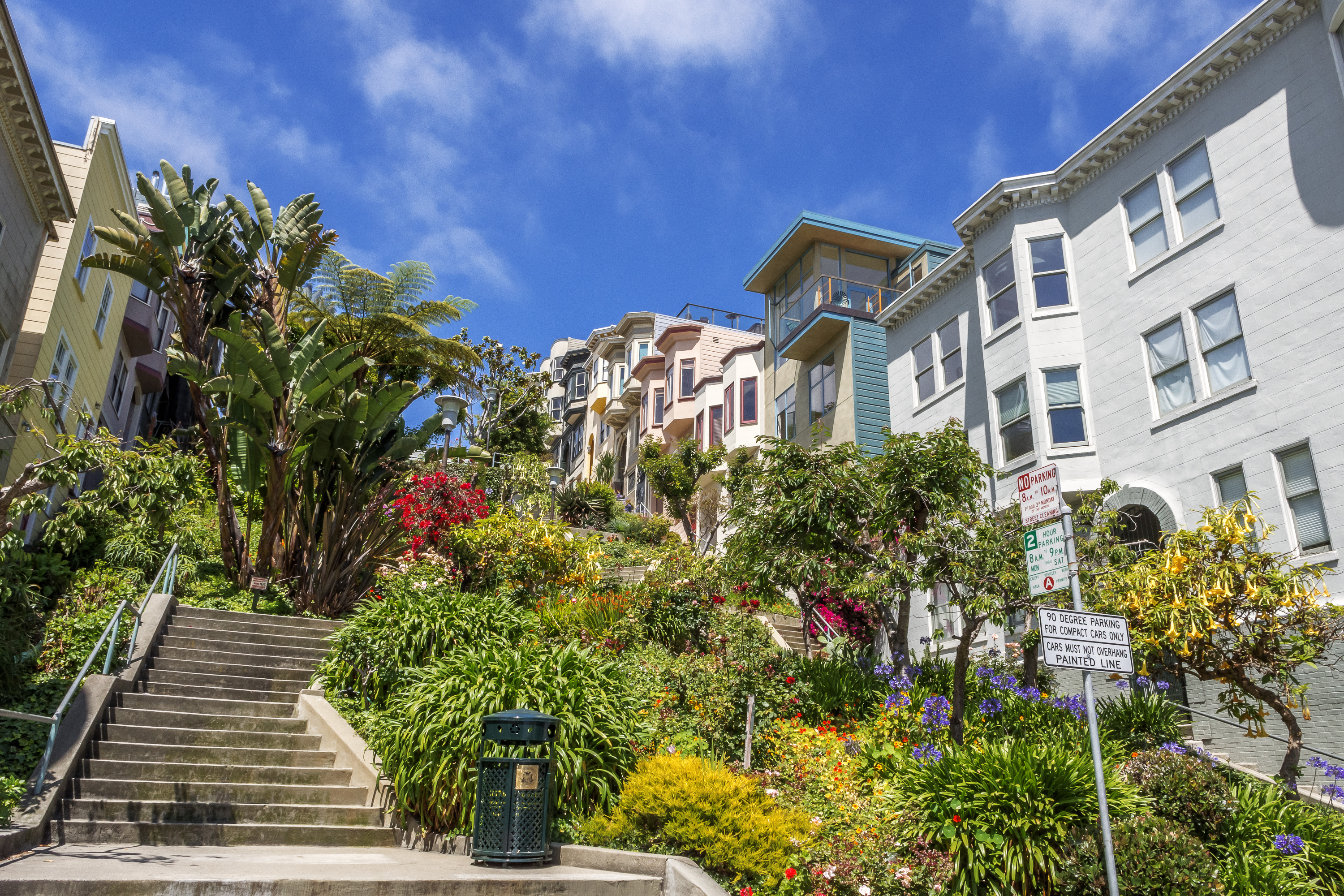 stairs in san francicos Russian Hill neighborhood