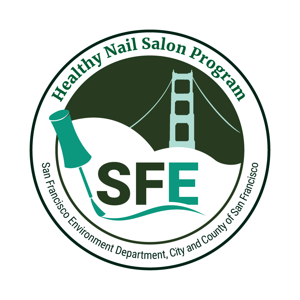 SFE Healthy Nail Salo logo - the words "Healthy Nail Salon Program" are at the top