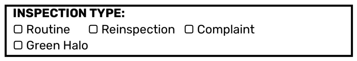 Inspection type
