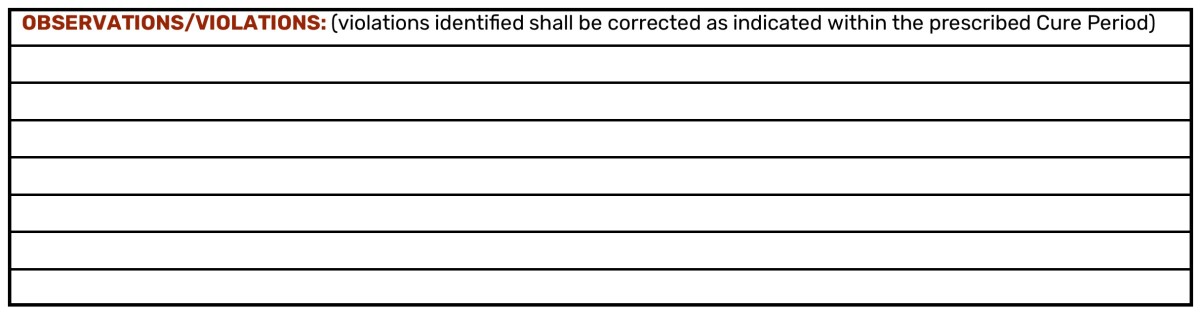 Observations and violations