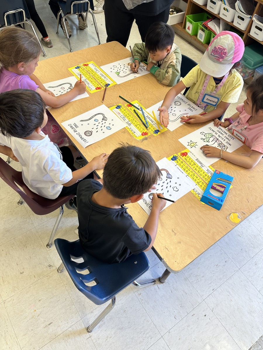 students in class at west portal school