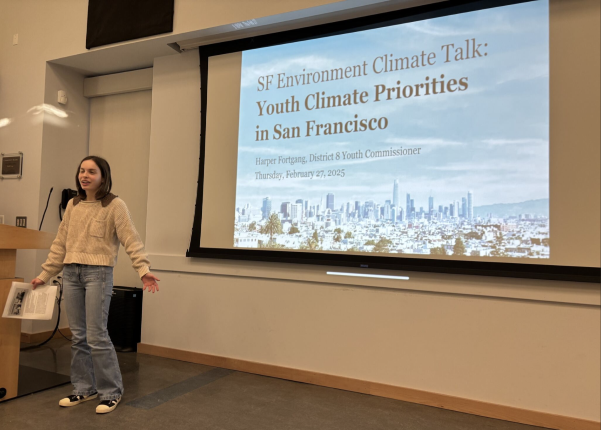 Harper Fortgang speaks on climate action