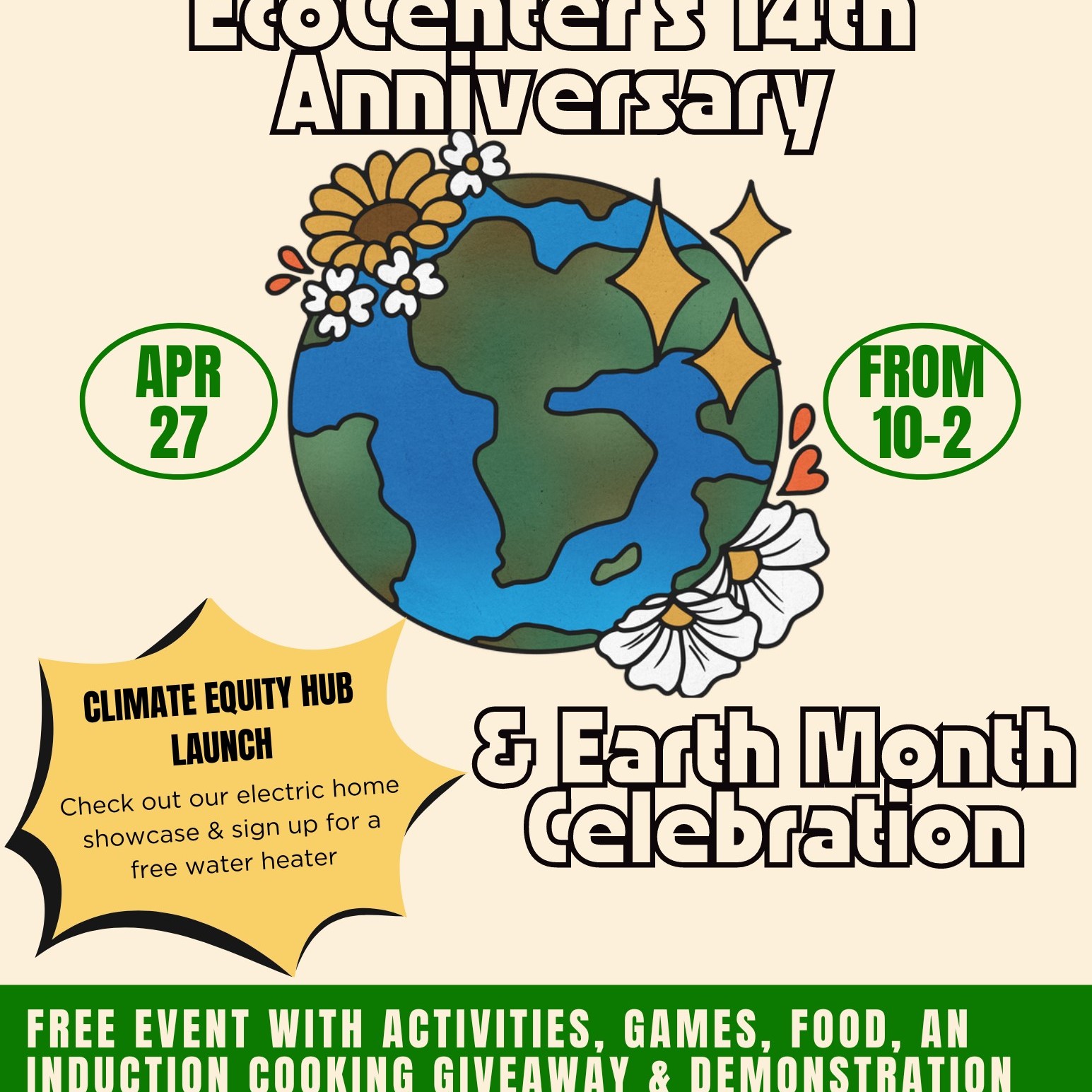 Event flyer with date, location, and description