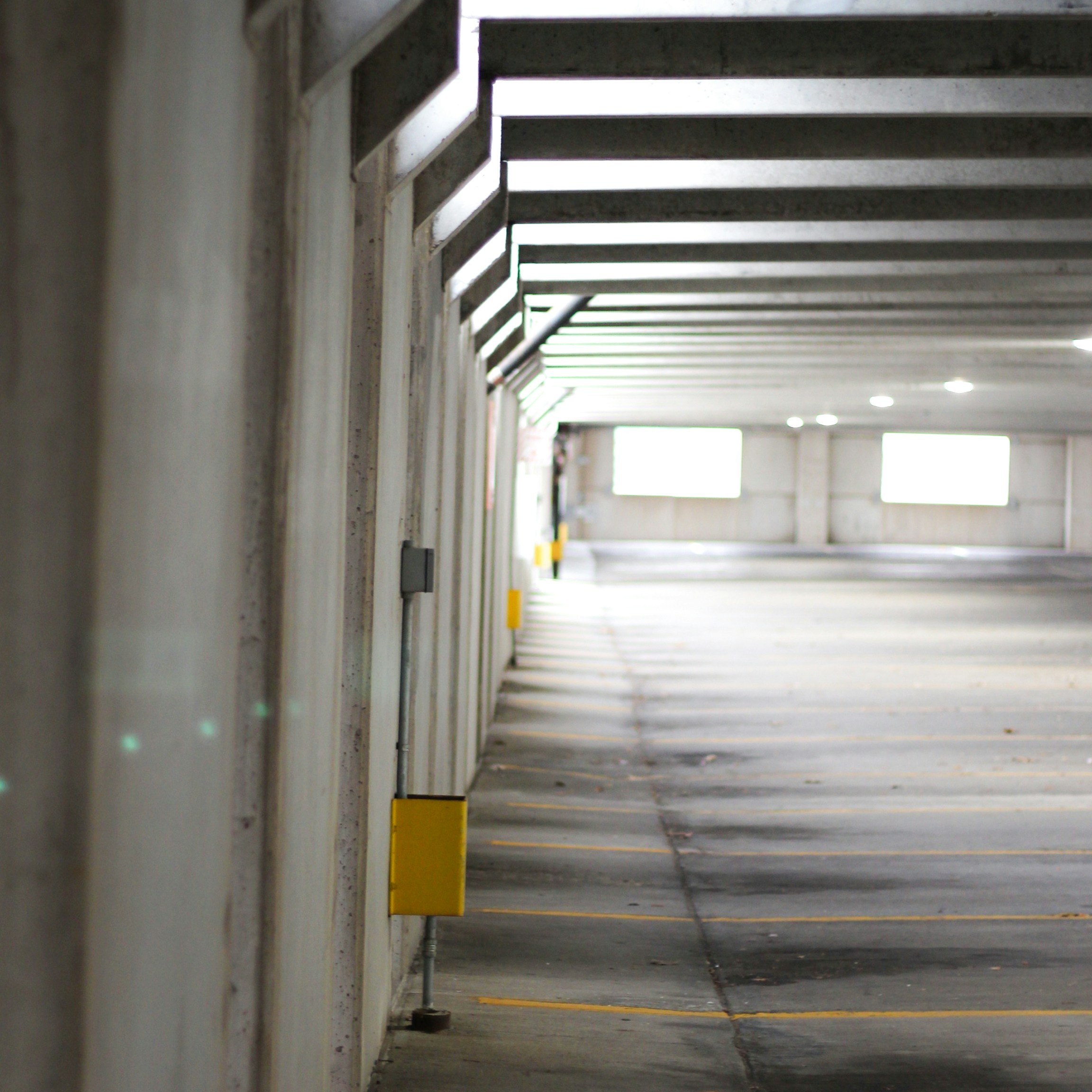Empty parking garage